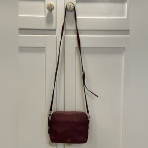 Fossil Deep Red Crossbody Bag